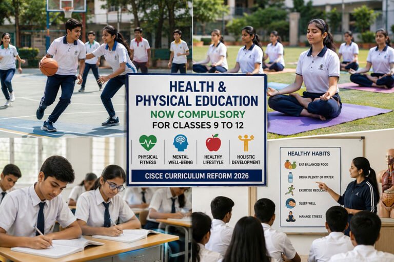 CISCE Makes Health & Physical Education Mandatory for Classes 9–12