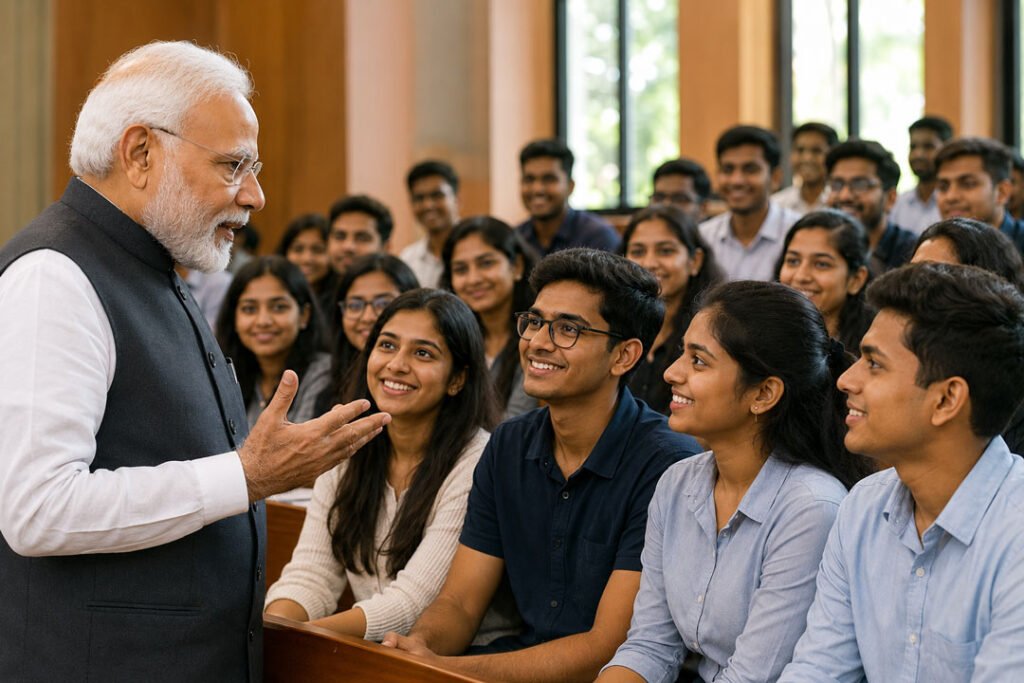 PM Modi Urges Ministers to Engage With Young Minds and Encourage Constructive Thinking