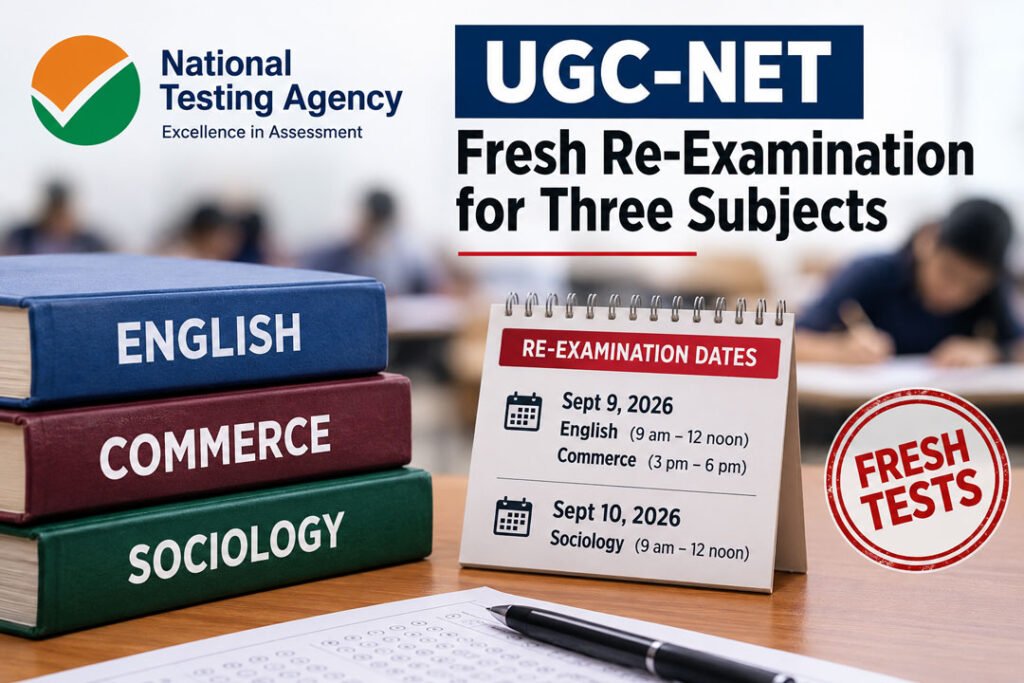 UGC-NET Faces Fresh Setback as NTA Orders Re-Examination for Three Subjects