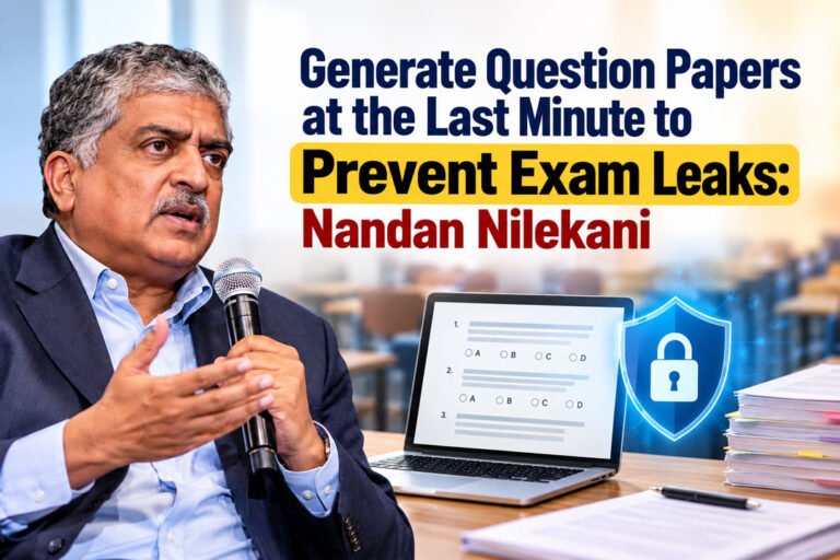 Generate Question Papers at the Last Minute to Prevent Exam Leaks: Nandan Nilekani